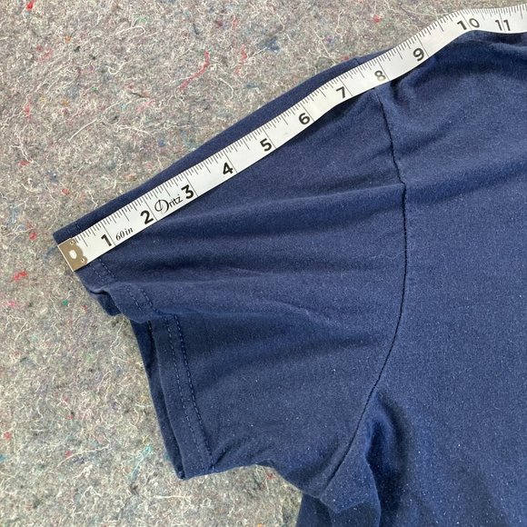 Disney Mickey Mouse Van Gogh's Starry Night Womens Navy Blue T-Shirt Size L - Picture 6 of 8